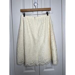 Jenny Yoo Collection Ivory Floral Lace Knee Length Skirt Wedding A Line